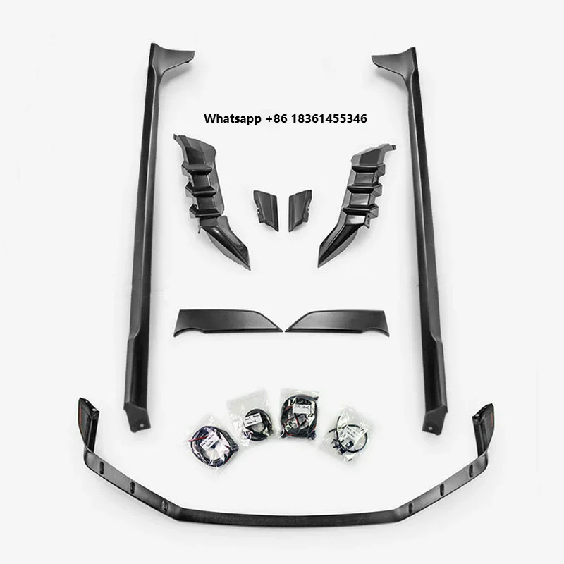 

For FK8 Type R modified undercoat Front lip Side skirt rear corner Fog lamp brow surround Car Accessories Body kit