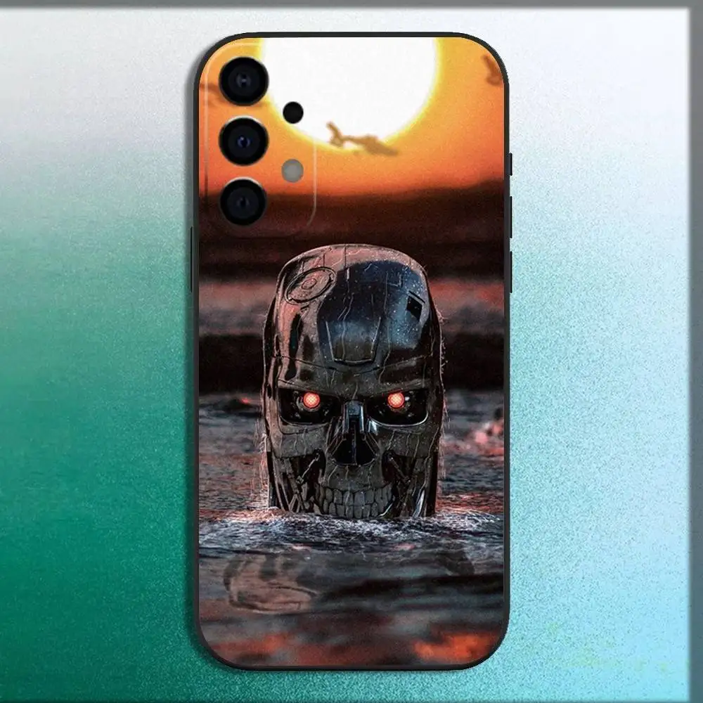A-Arnold Terminator Schwarzenegger Capa de telefone para Samsung Galaxy A73,72,71,A52,51,40,41,A22,32,31,13,12,Note20 Soft Black Shell