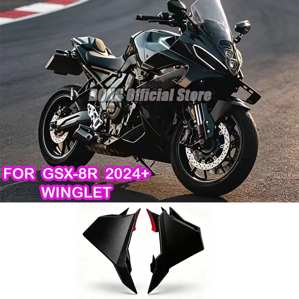 For Suzuki GSX8R GSX 8R 2024-2025 Motorcycle Accessories Side Winglet Aerodynamic Wing Kit Spoiler Front Fairing Winglets