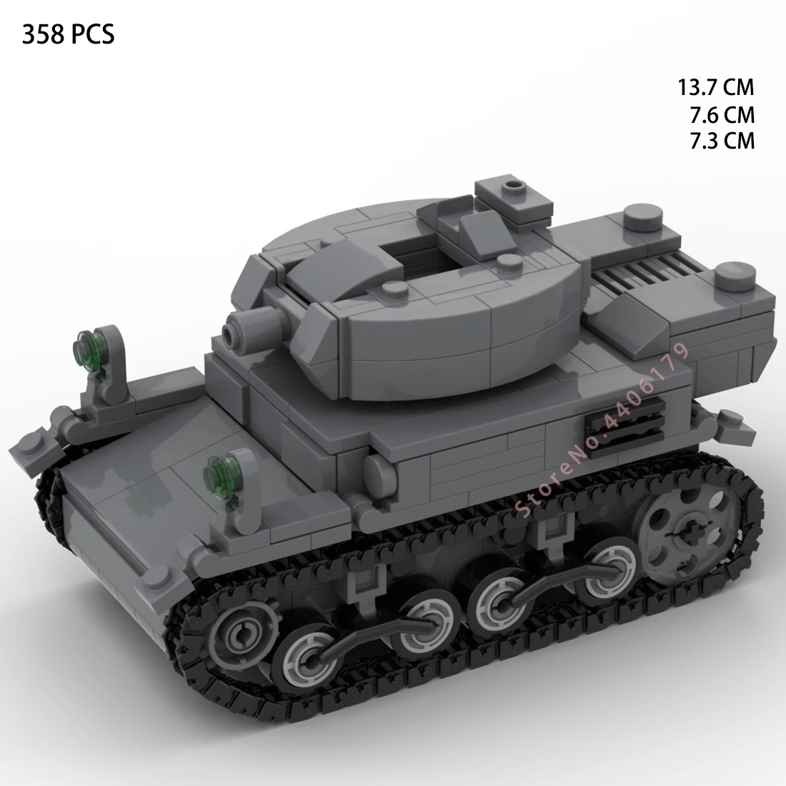 حار العسكرية WW2 الجيش الأمريكي M5 Howitzers عربة نارية المركبات الفنية بناء كتل blitzkrieg أسلحة الحرب الطوب لعب للهدايا #5