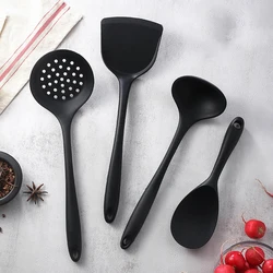 1 Set Of Silicone Cooking Utensils, Spatula, Non Stick Pot, Kitchen Utensils, Leaking Spoon, Kitchen Accessories