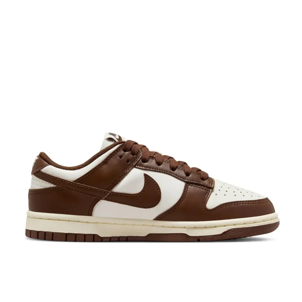 Nike Original Dunk Low Classic Fashion Lifestyle Casual Shoes Men's and Women's White and Brown Colorway