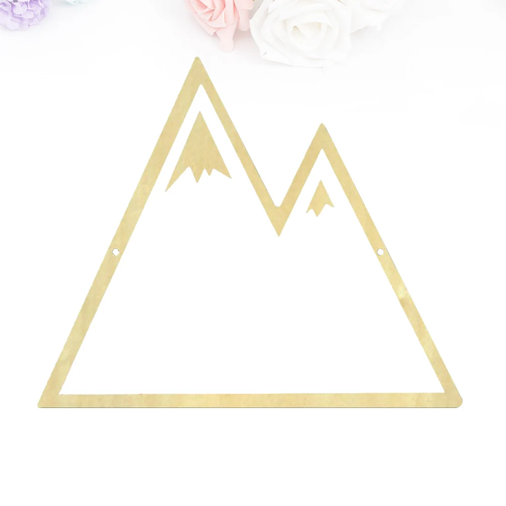 

Acrylic Wall Mirror Wooden Frame Cartoon Style Hanging Mirror Pre-Cut Hole Easy Install Safe Reflective Light Decoration