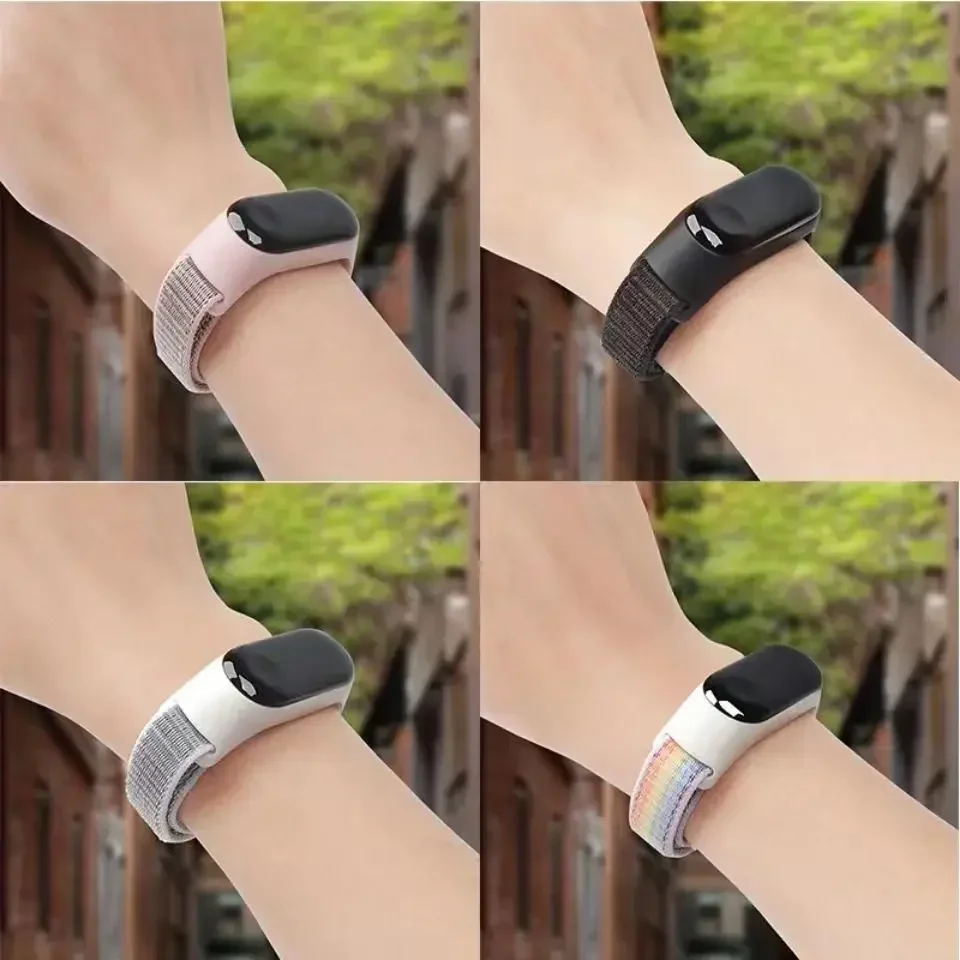 Bracelet de rechange en nylon pour Xiaomi Mi band, bracelet de montre souple, boucle réglable, 4, 5, 6, 3, 4, 5, 6, 7