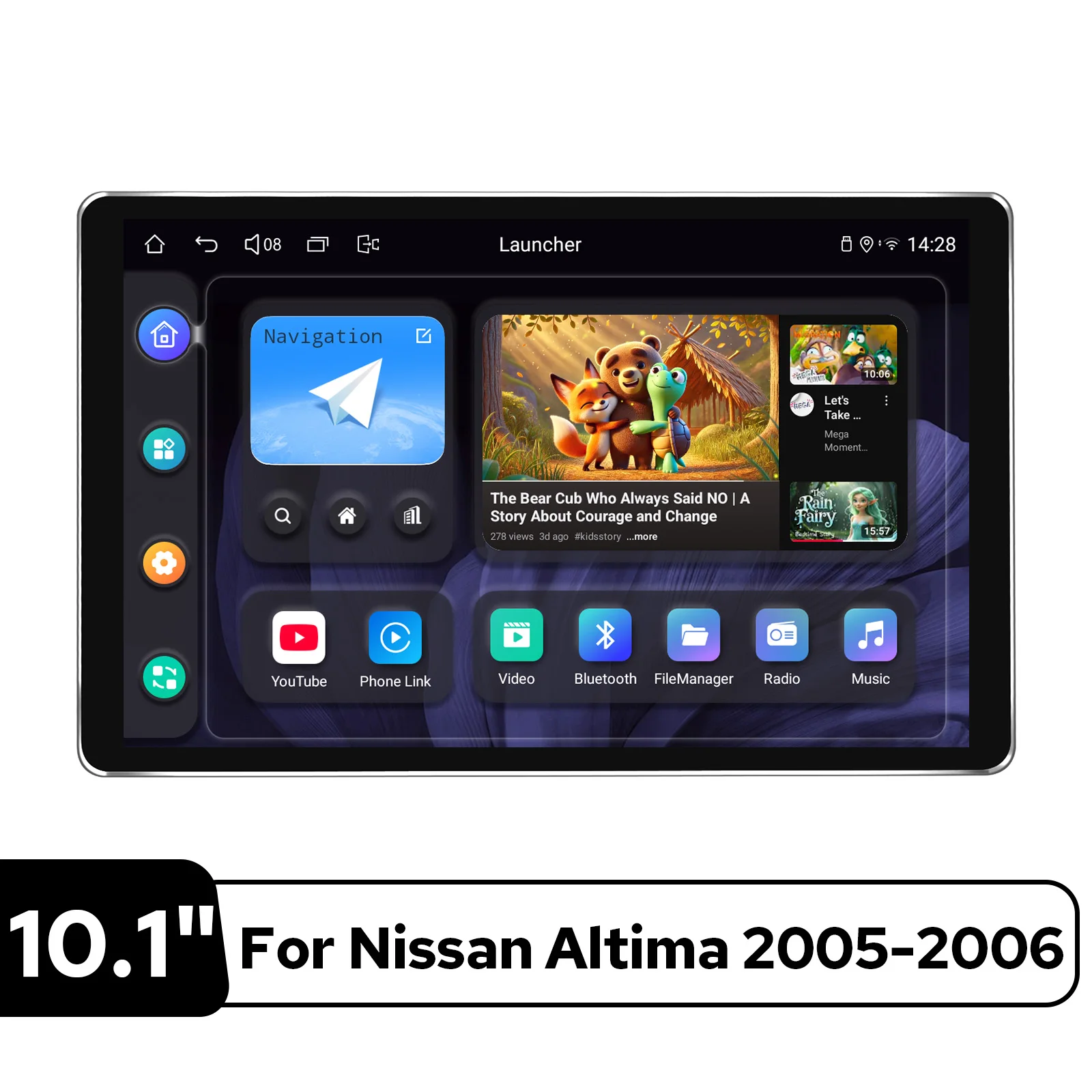 JOYING 10.1 Inch Car Radio for Nissan Altima 2005 2006 Wireless CarPlay Android Auto 1280*800 HD Plug&Play GPS Navigation Stereo