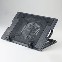 Adjustable Laptop Cooling Fan Pad Heat Dissipation Two USB Port Laptop Cooler Base Stand Portable 15.6 Inch