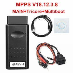 MPPS V18 Unlock Version Life Time Use Mpps Full Chip With Breakout Tricore Cable OBD2 ECU Programmer Chip Tuning Tool