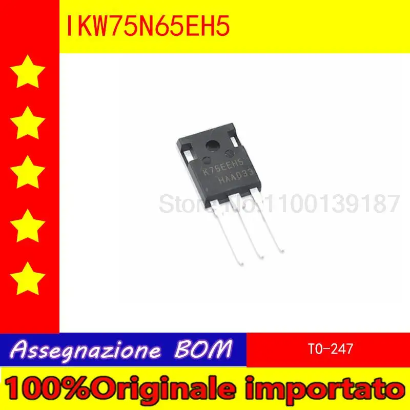 10pcs/lot  IGW75N60T G75T60   IKW75N65EH5 K75EEH5   IPW60R070C6  6R070C6  TO-247 IGBT tube