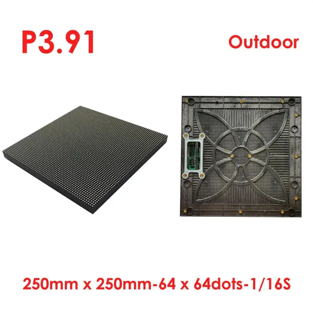 

P3.91 LED Module 250*250mm P3.91mm Led Display Panel Nation Star Mbi5124 Ic Meanwell Power Supply