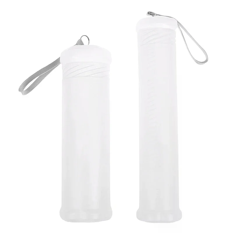 Cylinder Shape Student Supplies Pencil Case Pen Holder PP Portable Adjustable Pen Organizer Transparent