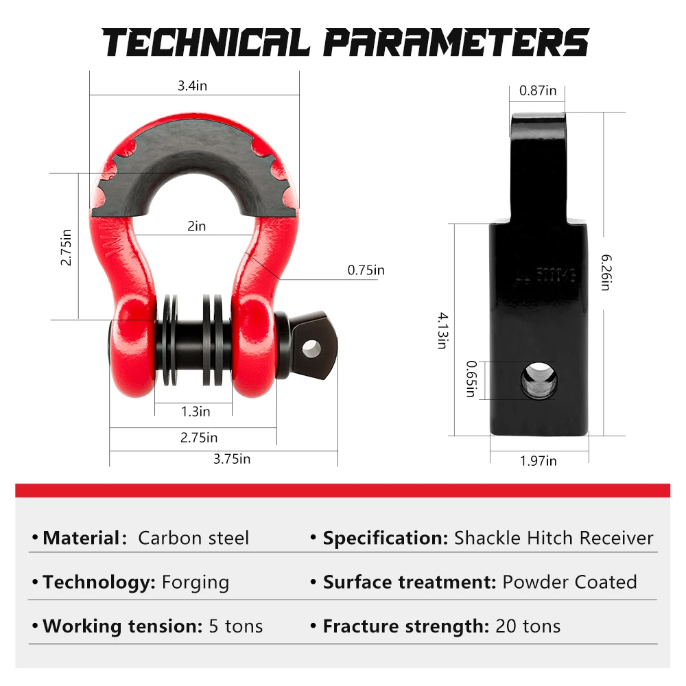 Ambull الشركة المصنعة المورد تخصيص شاحنة الموضة الجديدة على الطرق الوعرة مزورة وصلة استقبال جبل مع تكبل