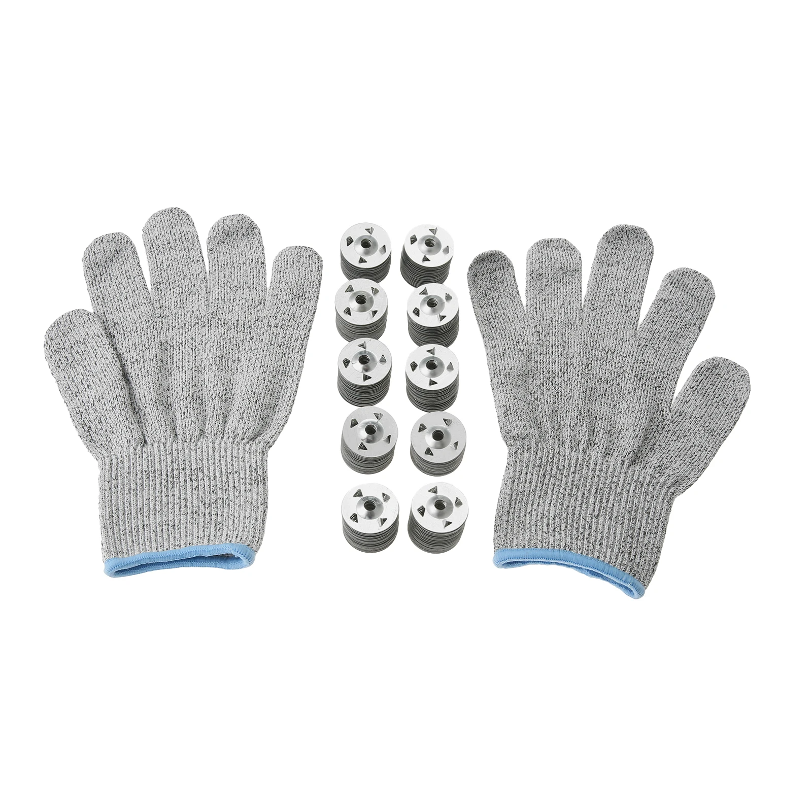 500pcs-foam-board-washers-fasteners-with-cut-resistant-gloves-for-ceilings-gypsum-board-wall-insulation-boards-composite-boards