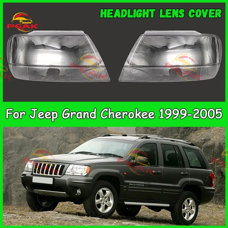 

For Jeep Grand Cherokee 1999-2005 Car headlight cover Headlamp Shade Head Lamp headlight lamp cover automobil parts accessori