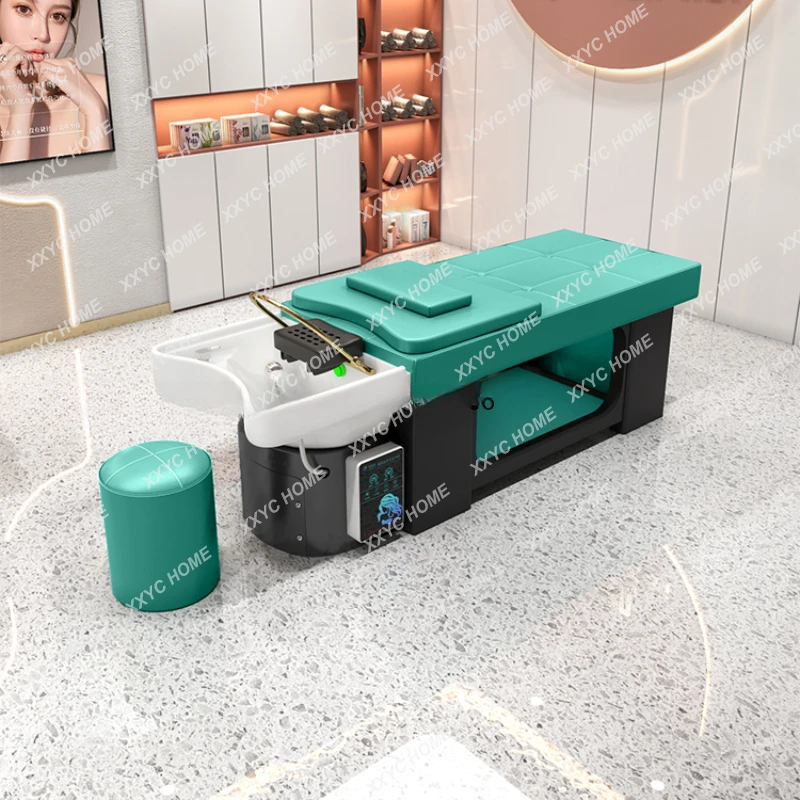 

Shampoo Bed Wash Hair Salon Spa Japanese Scalp Treatment Water Makeup Chair Professional Hoop Basin Massage Aesthetic Shaving