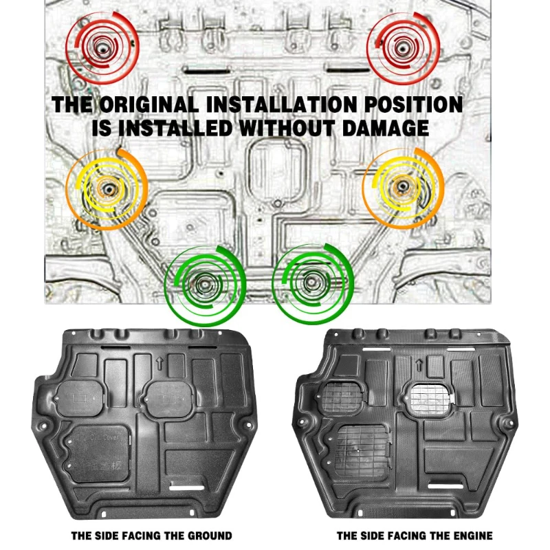 Mud Flaps Engine Guards For Honda Accord 2018~2020 1.5T Front Engine Splash Shield Guards Suitable For Accord 10th Engine Cover