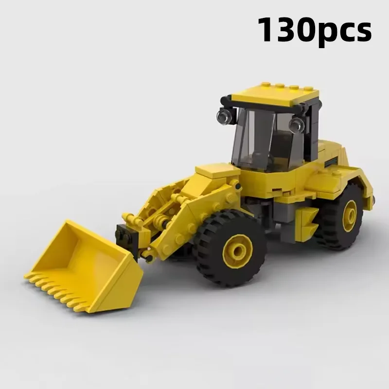 

MOC City Construction Vehicle Fleet Building Blocks Heavy Excavator Crane Bulldozer Diorama Display Adult Brick Set
