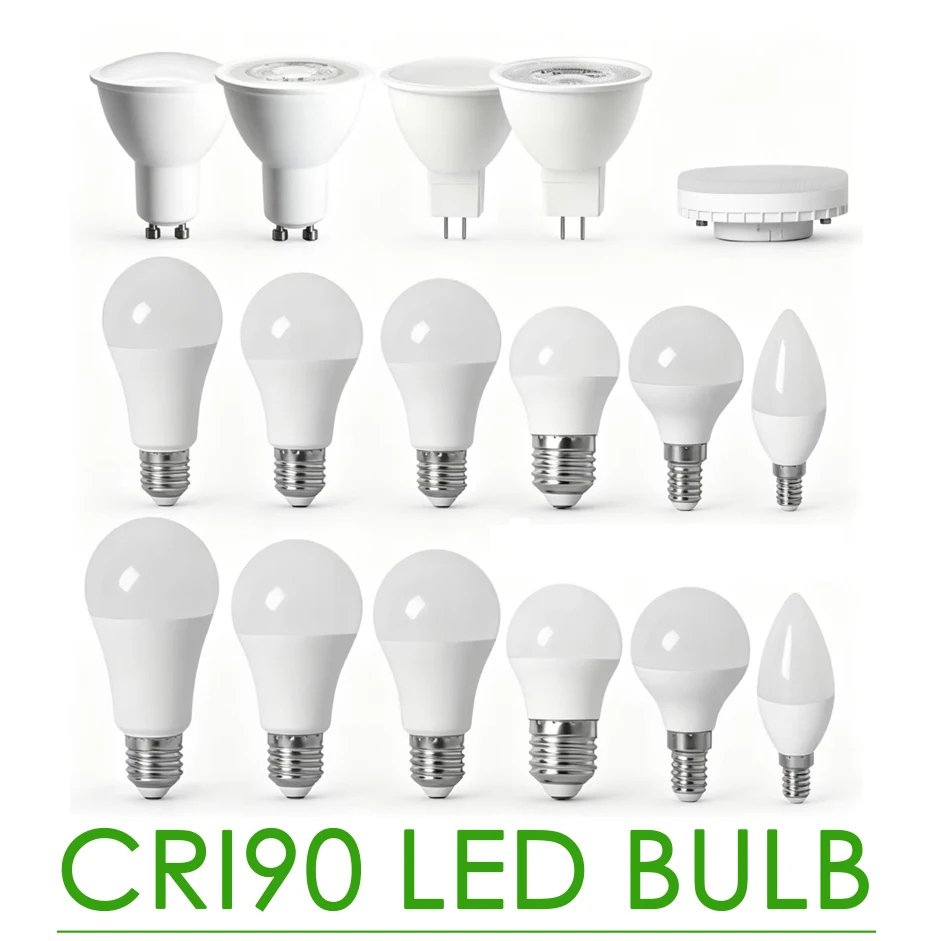 

Eye Protection LED Bulb GU10 MR16 RA90 CRI Flicker Free Anti Blue Light 100-240V E27 E14 Soft Light for Home Office Reading Room