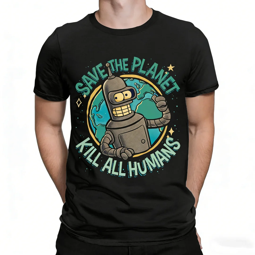 Lustiges Roboter-Grafik-T-Shirt für Männer und Frauen, 3D-Druck, Kurzarm-Oberteil, Sommer-Freizeit-T-Shirt, Jungen-T-Shirt, Modische Unisex-Kleidung