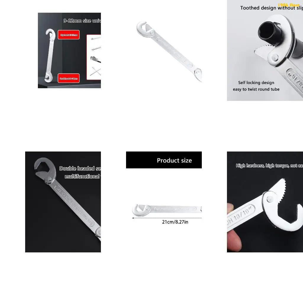 U1JB MultiFunction Open End Wrench Tool NonSlip Handle For Home Improvement Projects