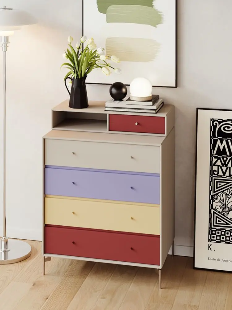 Huishoudelijke houten slaapkamer ladekast opbergkast ladekast minimalistisch