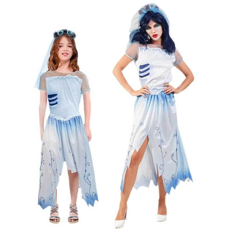 

Halloween Children's Costume For Girls, Ghost Dress, Parent-child Outfit, Stage Performance Costume