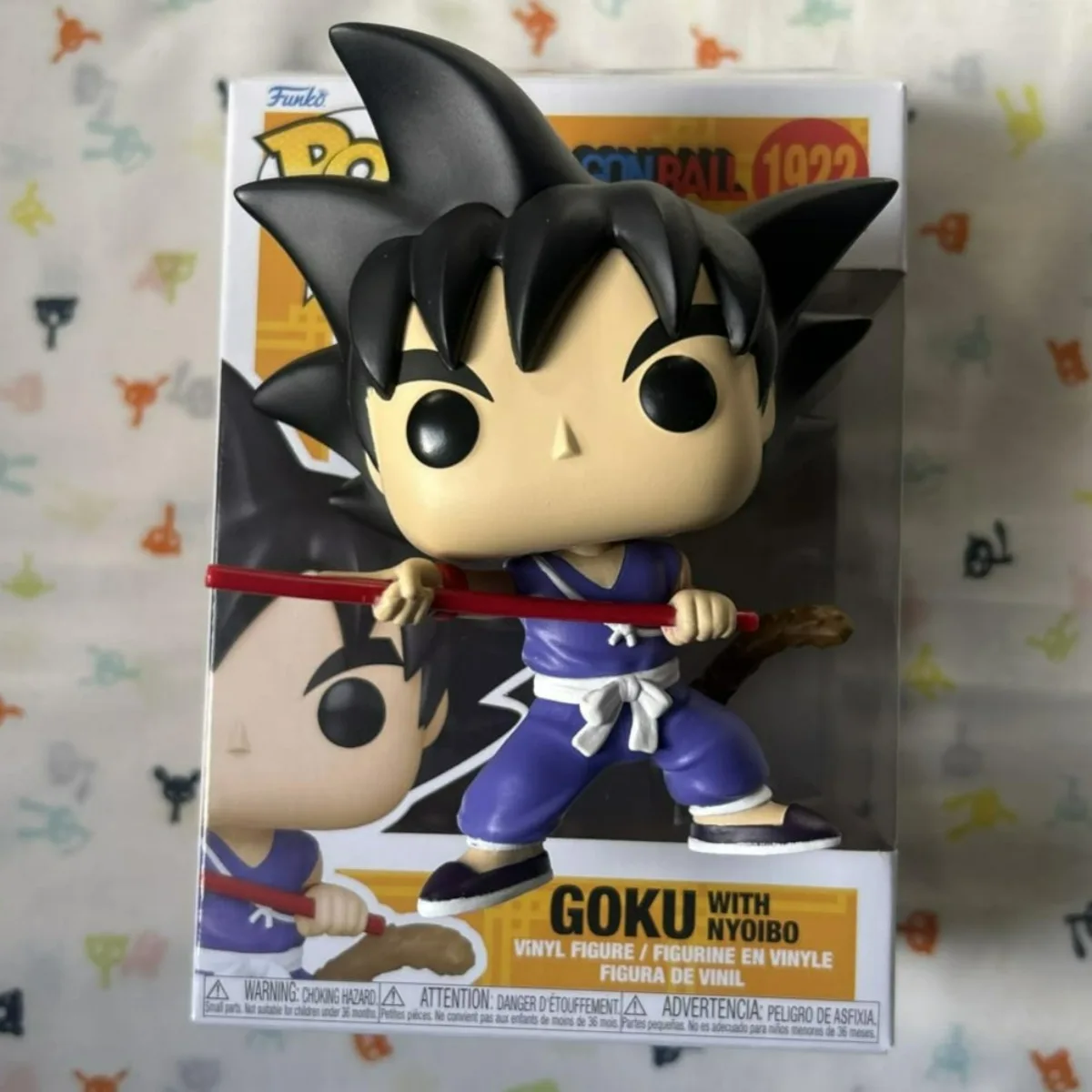 Original Funko Pop! Animation: Dragon Ball Goku with Nyoibou (Glow) Collectable Vinyl (Exc) Figure Gift Anime Fans Model Figure - view 2