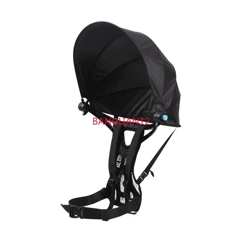 

Backpack Parasol Portable Hiking Tea Picking Outdoor Labor Cycling Fishing Folding Double Shoulder Umbrella