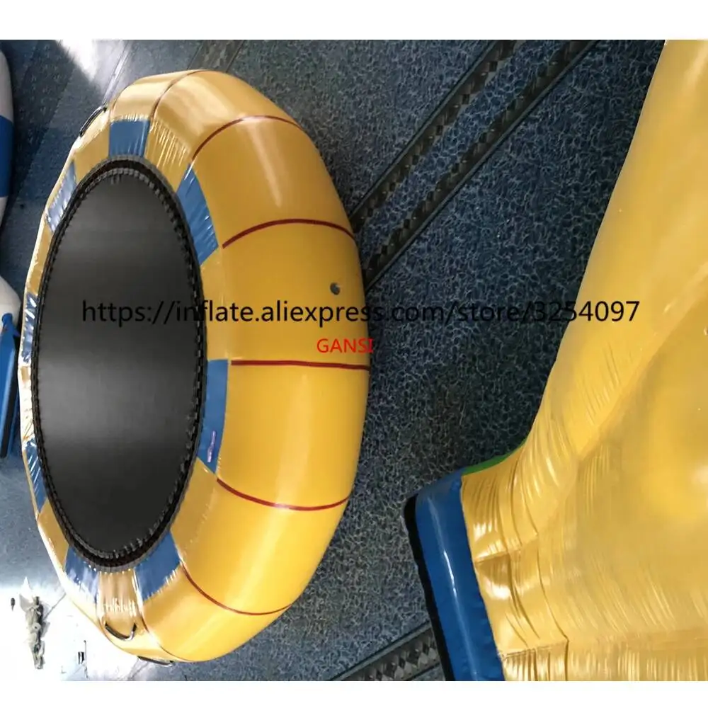 High Quality Water Toys InfInflatable Water Bed 4M Diameter InfInflatable Jumping Water Trampoline For Sea Games