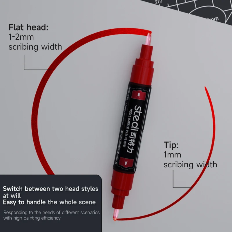 

Stedi Metallic Markers Dual-Head Base Color Marker Set Gundam Model Painting and Respraying Tool