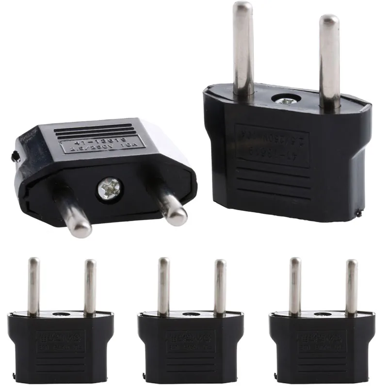 5 ชิ้น US USA ไปยังยุโรปยูโร EU Travel ปลั๊กอะแดปเตอร์ Outlet Converter