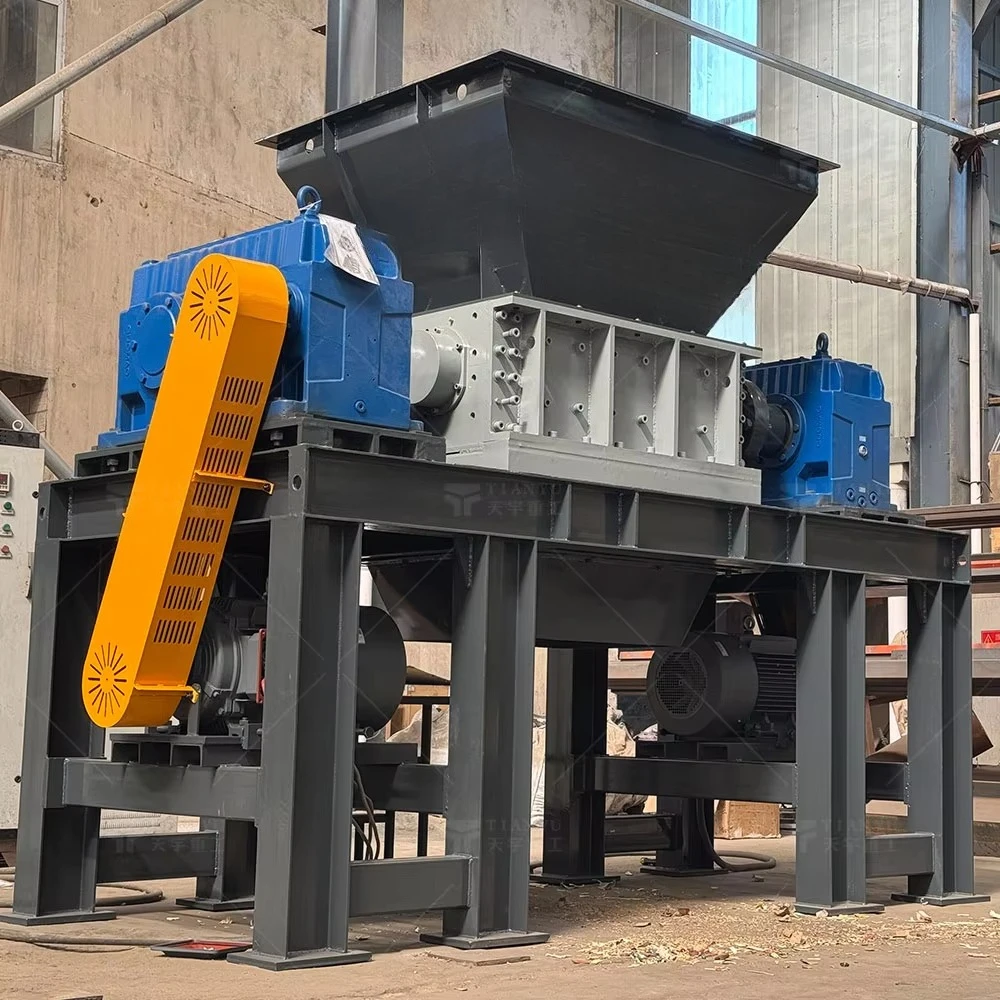 Suministro de fábrica Máquina trituradora biaxial duradera Máquina trituradora de carne Trituradora de huesos de carne