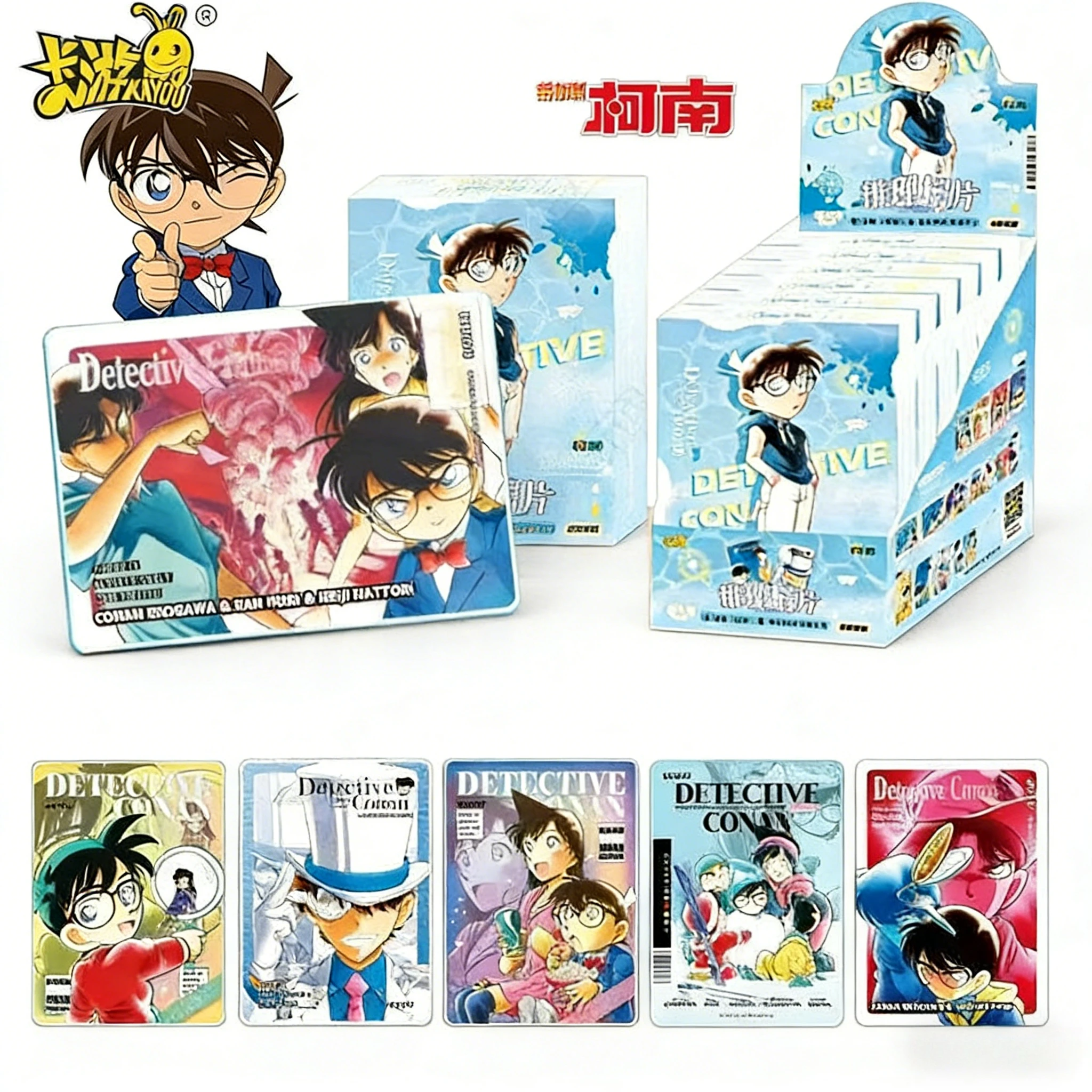 KAYOU Licensed Photo Cards Detective Conan Fifth Edition Limited Kaito Kid Night Shine Anime Collectible Trading Cards Hot Sale