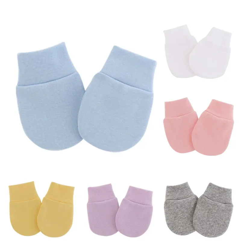 2PCS Baby Anti Scratching Soft Cotton Gloves Newborn Protection Face Scratch Anti-Grab Mittens Infant Handguard Supplies 브라이틀링