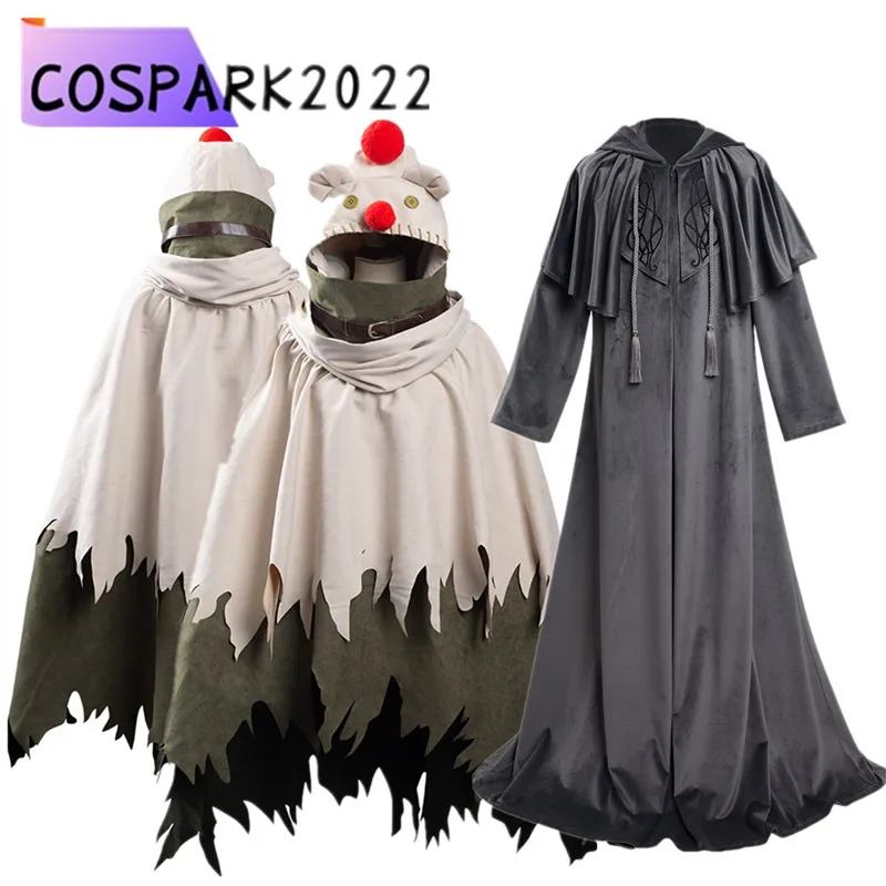 FINAL Yuffie Kisaragi FANTASY ENDWALKER Emet Selch Hythlodaeus Cosplay Moogle Robe Hooded Cloak Costume Halloween Carnival Suit