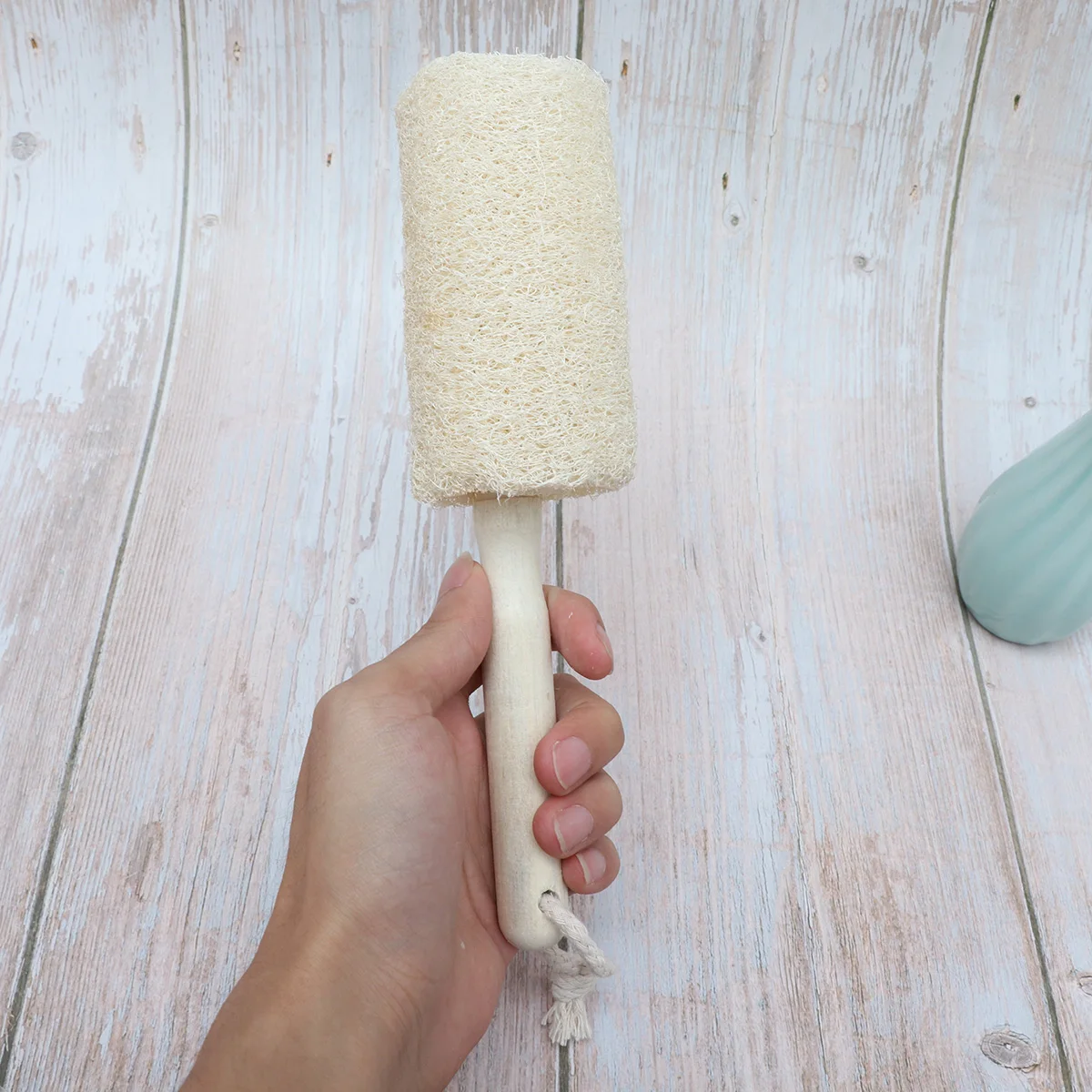 

Long Handle Bottle Brush Water Bottle Cleaning Brush Glass Cup Kettle Vase Washer Natural Loofah Durable Abrasion Easy Grip Slim