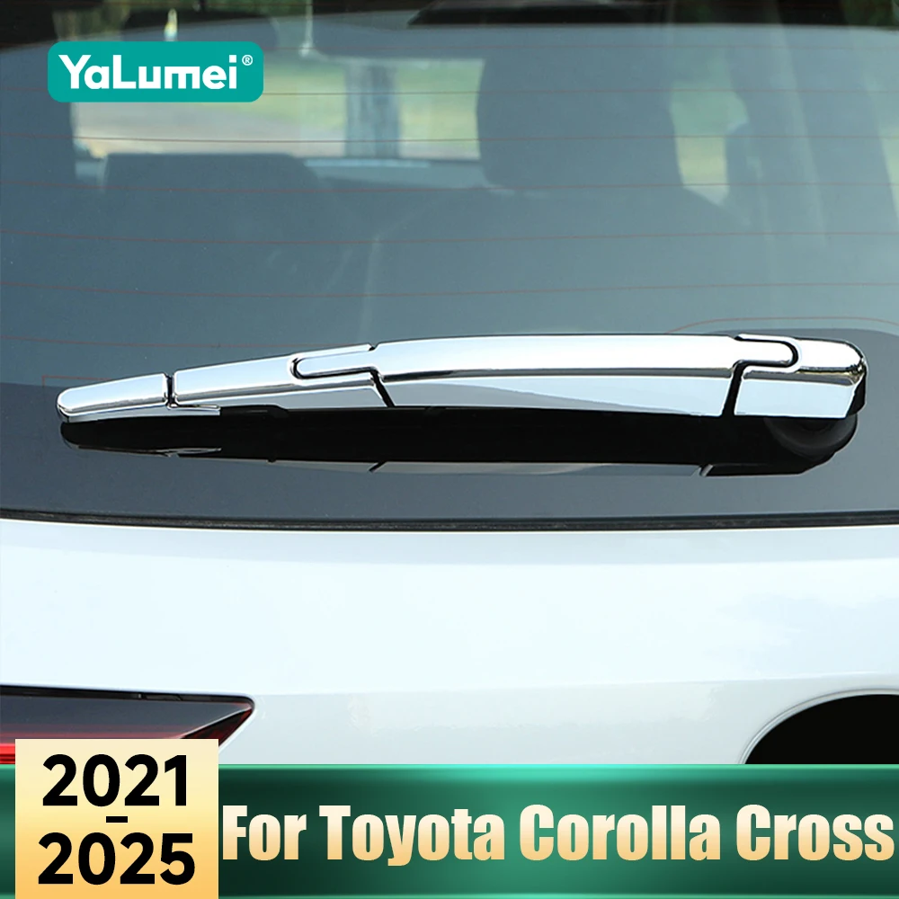 Für Toyota Corolla Cross XG10 Hybrid 2021 2022 2023 2024 2025 ABS Auto Heckscheibenwischer Düsenverkleidung Aufkleber Heckscheibenwischer-Abdeckung