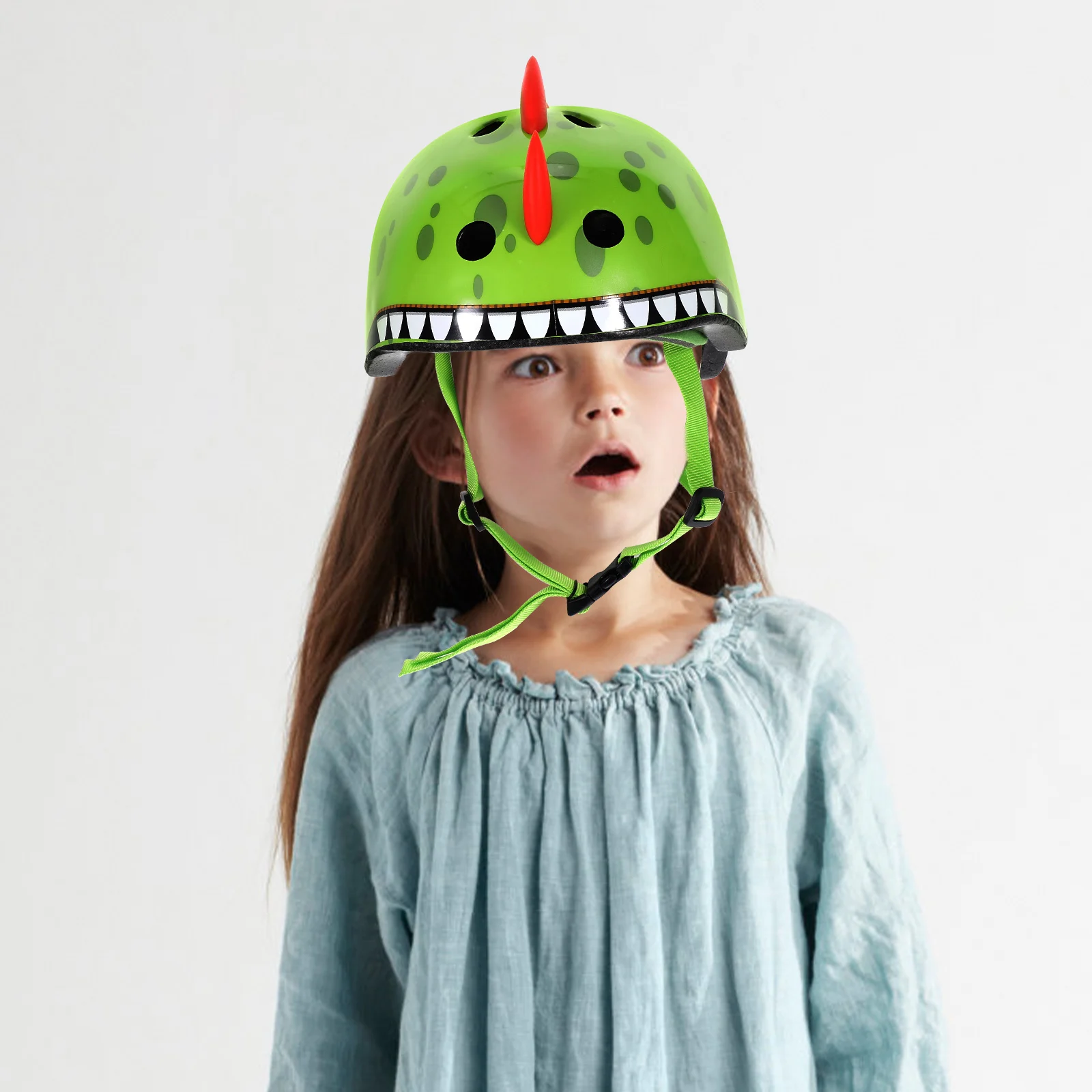 

Children's Bike 3D Cartoon Dinosaur Safety Protective Gear Size 54-58cm Riding for Cycling Skating