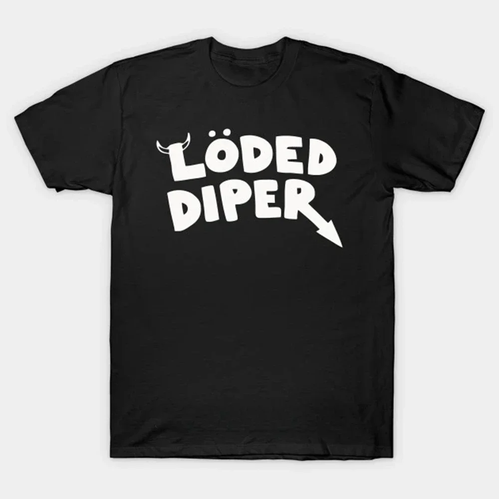 Funny Clothes LODED DIPER DIARY OF A WIMP KID Printed T-shirt Tops Men Women Summer Comfortable Tops Unisex Street Fashion 62481