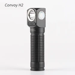 Convoy H2 CREE XML2 LED Flashlight + Headlight 18650 Flash Torch Head Lamp Camping Fishing Work Latarka Type-c Port Headlamp