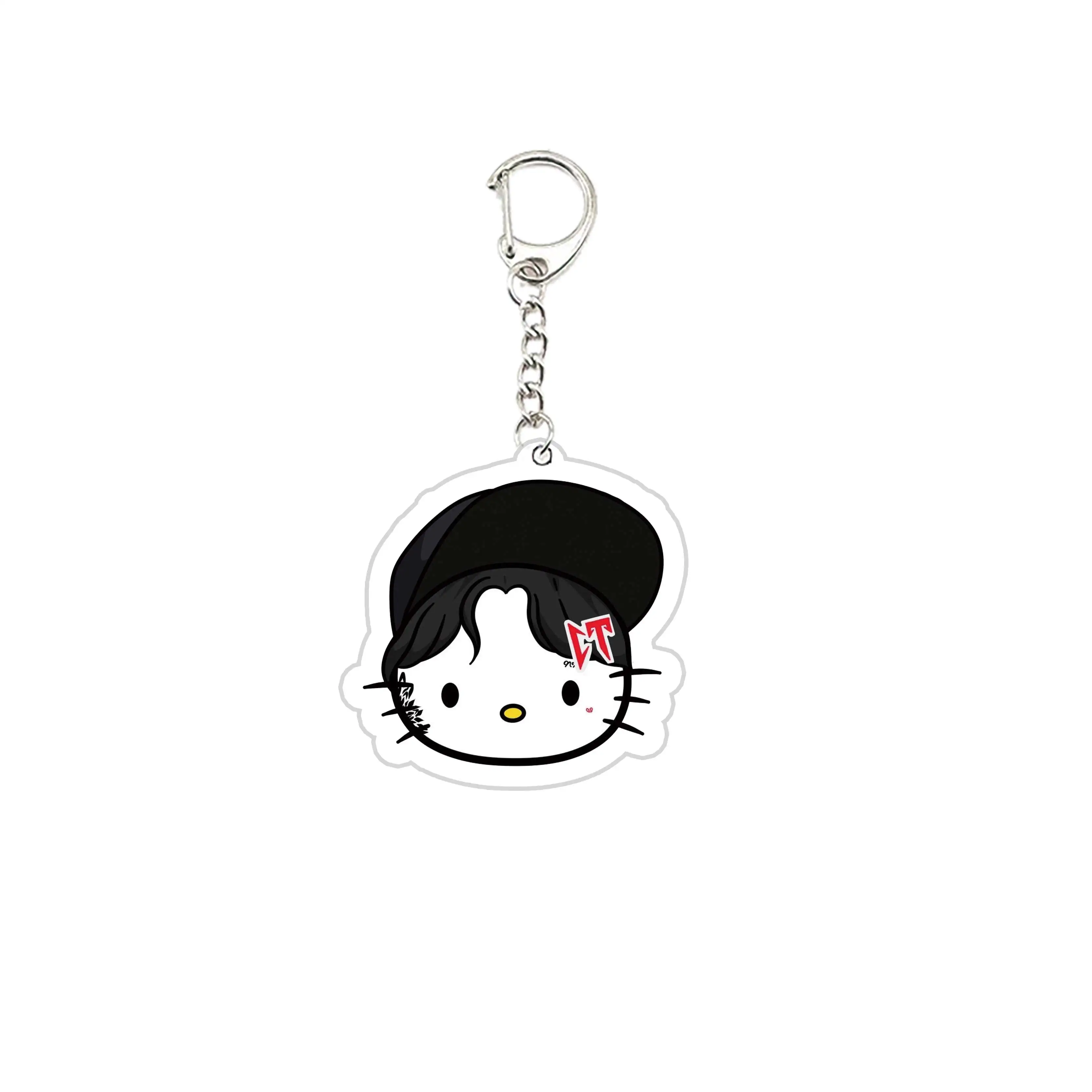 Cartoon Mexican Natanael Cano CT Keychains Keyring Acrylic Natanael Cano Key Chain Ring Pendant Keyring Jewelry Fans Gifts