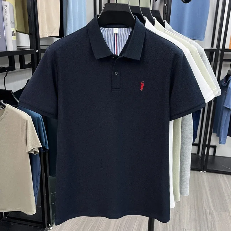 100% Baumwolle Kurzarm Polo Shirt Herren Sommer Mode High-End Marke Hot Verkauf Paul Stickerei Golf Tops Freizeit Business T-Shirt – Detail 13