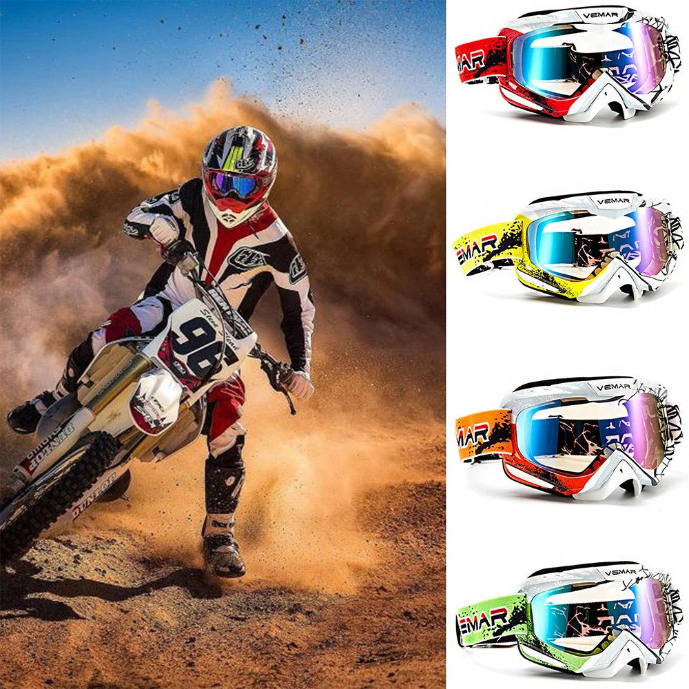 2020 Newest Motorcycle Sunglasses Motocross Safety Protective MX Night Vision Helmet Goggles Driver Driving Glasses For Sale