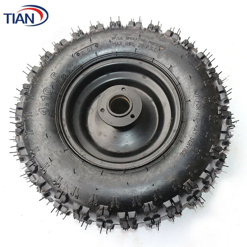 13 inch 4.10-6 Inch Hub Tires Snow Plow Butterfly Tyres 47cc For 49cc Small ATV Go Kart Mini Quad Bike Snowmobile Wheel Parts