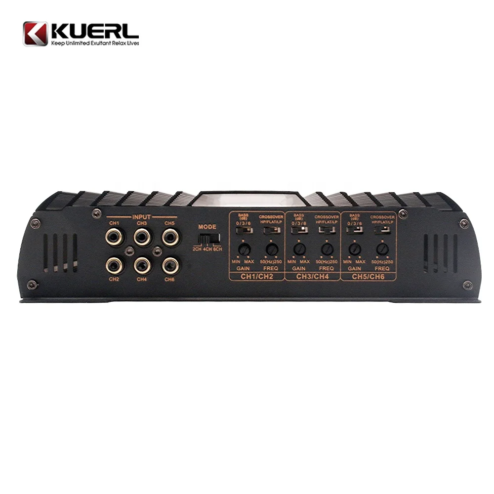 New Class AB Car Audio Power Amplifier Professional 80W*6 Full Range  6 Channel Car Amplifier