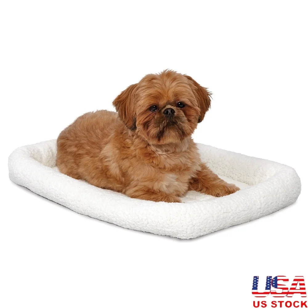 

Durable Pet Bed 24 Inch Plastic Carriers Easy Clean Soft Sleeping Pad Small Dogs and Cats