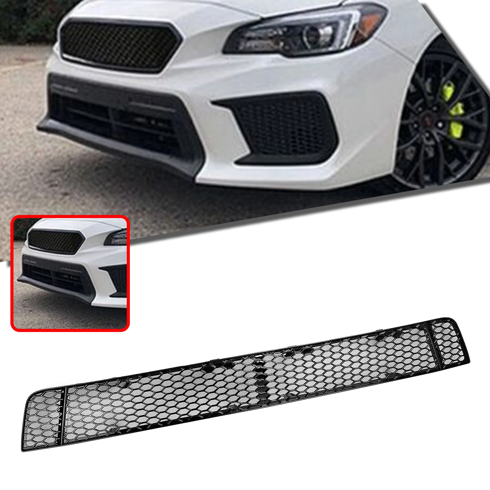

For Subaru Impreza 11.5th Gen WRX / WRX STI 2018-2021 2018 2019 2020 2021 Lower Grille Mesh Front Bumper Grill Grid Trim