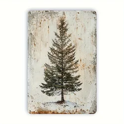 Antique tree metal tin sign iron foil carved wall art hanging iron painting indoor/outdoor decoration suitable for home