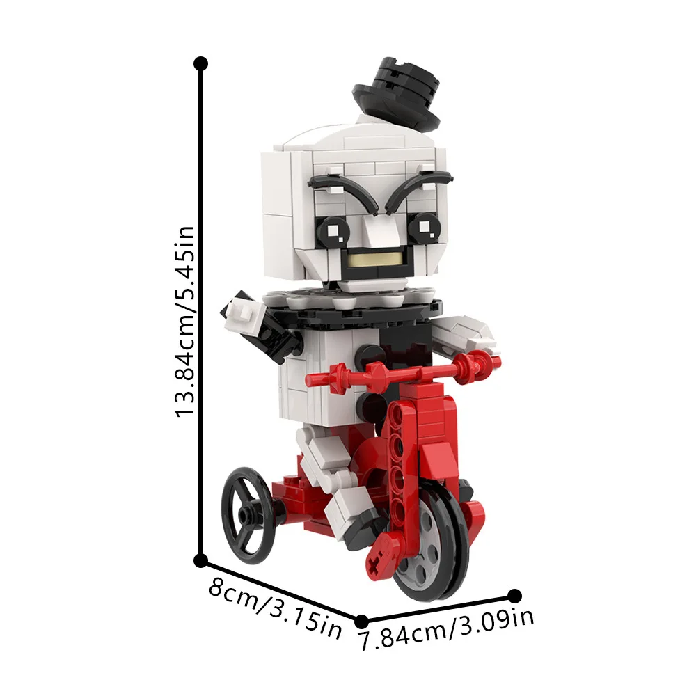 Gobricks MOC Film horror Terrifier Doll Building Blocks Modello Terrifier Art il clown Horror Clown Figura Mattoni Giocattoli Regalo per bambini