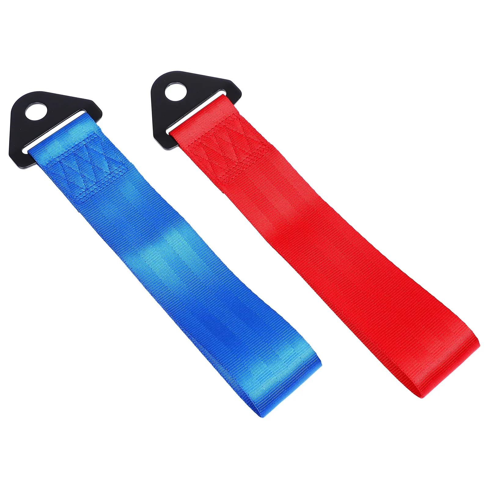 Car Bumper Tow Strap 2 Piece Decorative Pull Rope Handlebar Mount Vehicle Exterior Accessory