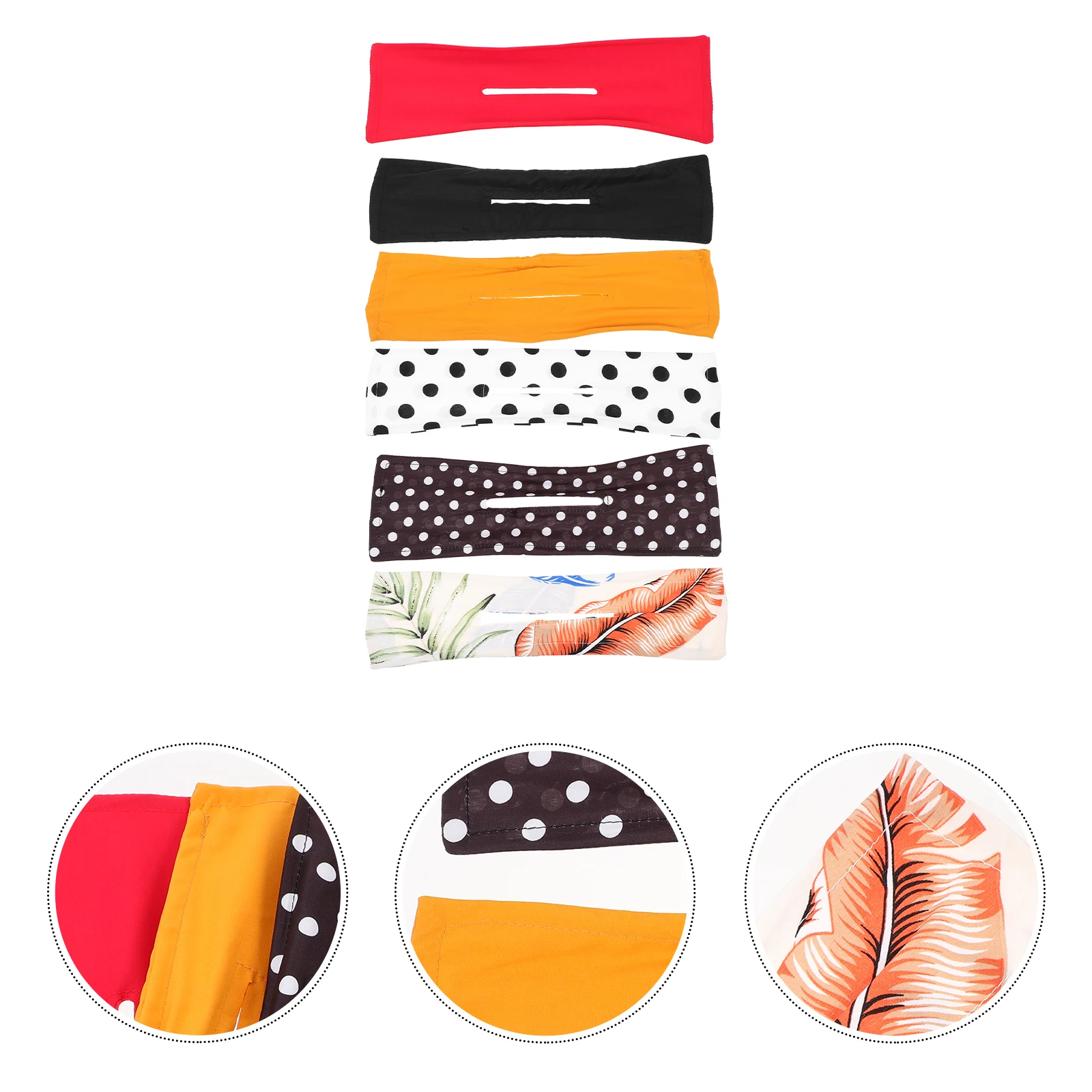 

6Pcs Hair Bun Maker Styling Tool Easy Wear Durable Stretchy Wrap Headband for Women Girls Daily Sports Wedding